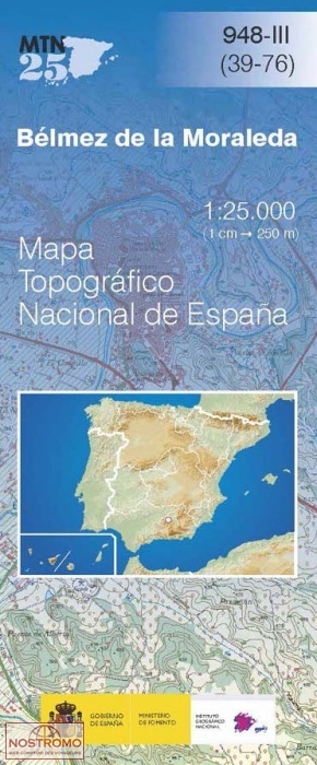 0948-3 BÉLMEZ DE LA MORALEDA | carte topographique CNIG