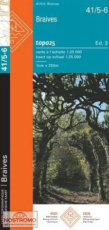 41/5-6 BRAIVES | carte topographique NGI/IGN