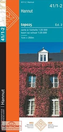 41/1-2 HANNUT | carte topographique NGI/IGN