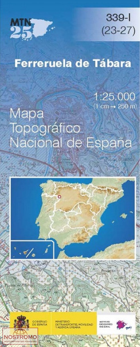 339-1 FERRERUELA DE TÁBARA | carte topographique CNIG