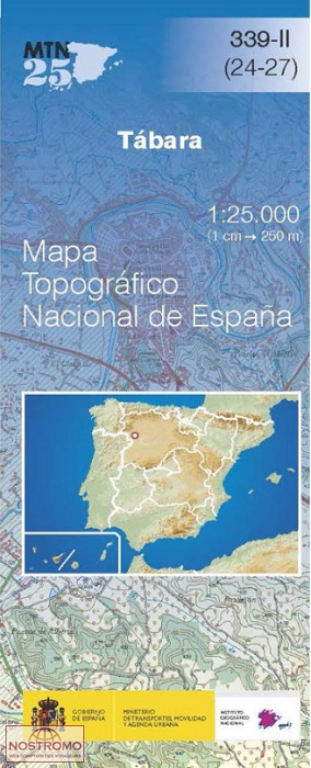 339-2 TÁBARA | carte topographique CNIG