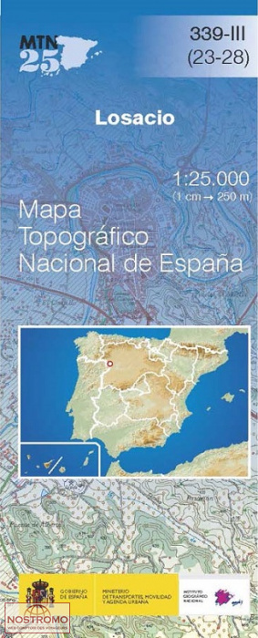 339-3 LOSACIO | carte topographique CNIG