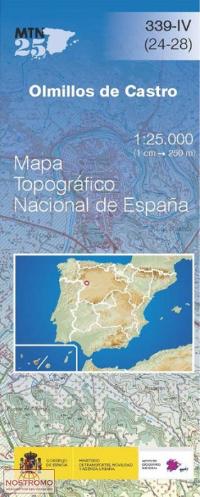 339-4 OLMILLOS DE CASTRO | carte topographique CNIG