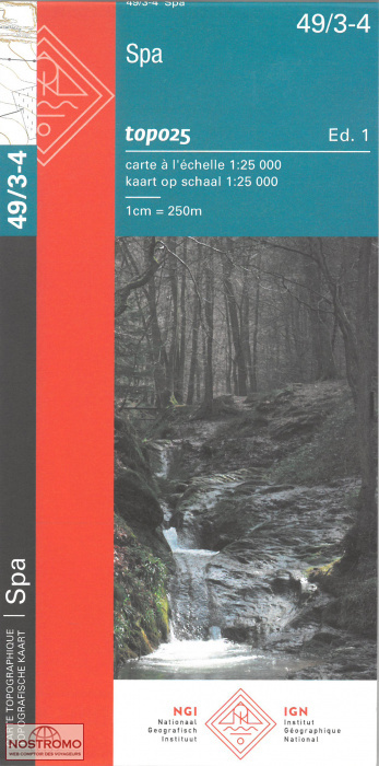 49/3-4 SPA | carte topographique NGI/IGN