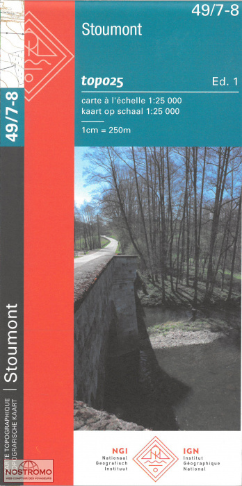 49/7-8 STOUMONT | carte topographique NGI/IGN