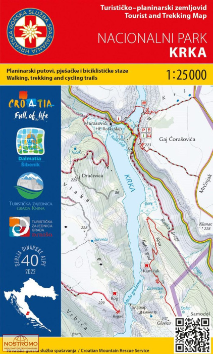 40 NACIONALNI PARK KRKA | HGSS hiking map