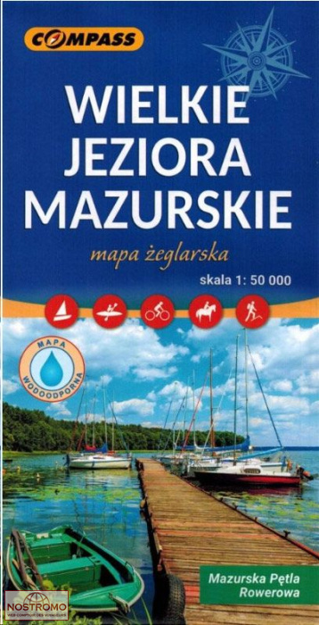 WIELKIE JEZIORA MAZURSKIE / LAKE DISTRICT | Compass hiking map