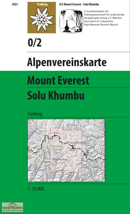 MONT EVEREST - SOLU KHUMBU 0/2 | carte topographique Alpenverein