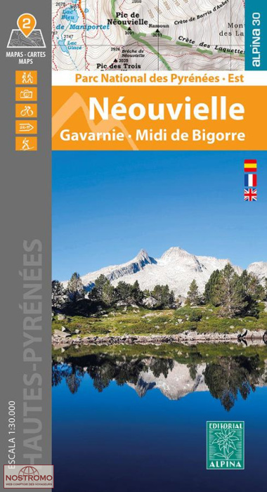04 NÉOUVIELLE - GAVARNIE - MIDI DE BIGORRE | Alpina hiking maps