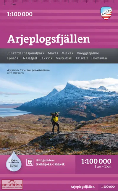 ARJEPLOGSFJÄLLEN | Calazo hiking map