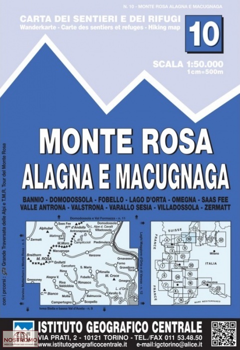 10 MONTE ROSA, ALAGNA E MACUGNAGA | IGC hiking map