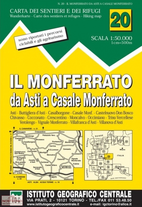 20 IL MONFERRATO | carte de randonnée IGC