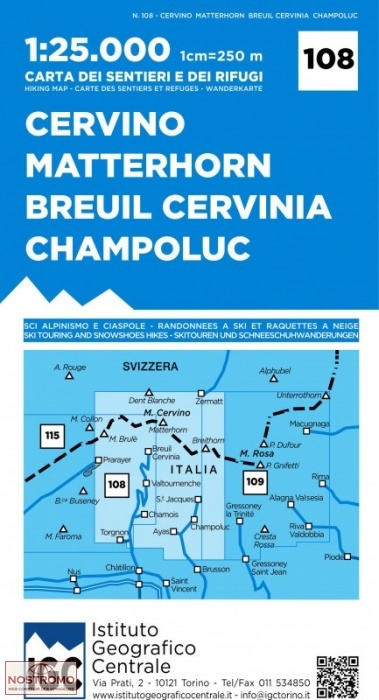108 CERVINO - MATTERHORN | IGC hiking map