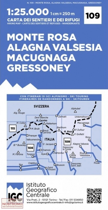109 MONTE ROSA | IGC hiking map