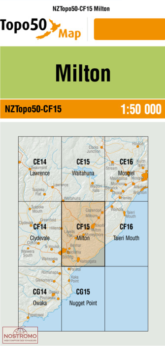CF15 MILTON | carte topographique LINZ