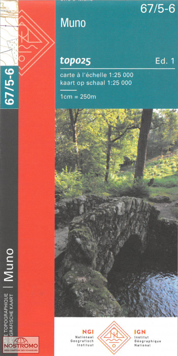 67/5-6 MUNO | carte topographique NGI/IGN