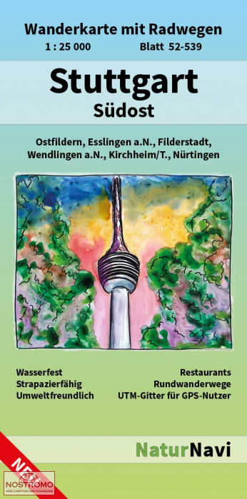 STUTTGART SÜDOST | NaturNavi hiking map
