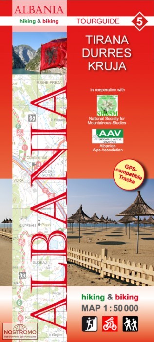 5 TIRANA - DURRES - KRUJA | Huber hiking map