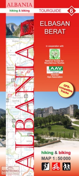 6 ELBASAN - BERAT | Huber hiking map