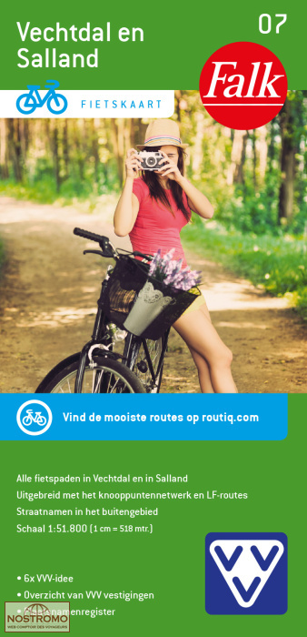 VECHTDAL EN SALLAND 07 | carte de cyclotourisme Falk