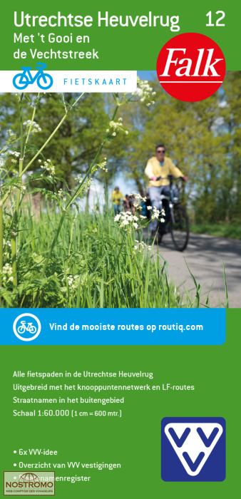 UTRECHTSE HEUVELRUG 12 | carte de cyclotourisme Falk