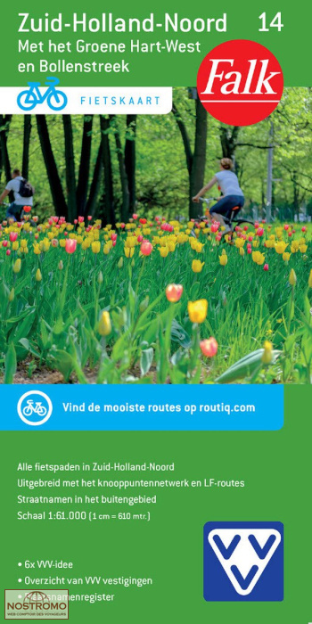 ZUID-HOLLAND-NOORD 14 | Falk cycling map