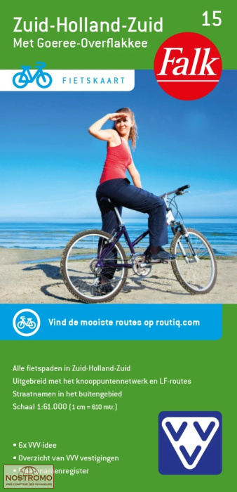 ZUID-HOLLAND-ZUID 15 | Falk cycling map