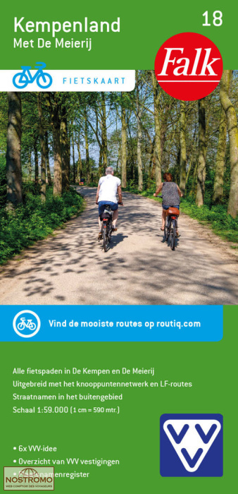 KEMPENLAND 18 | carte de cyclotourisme Falk