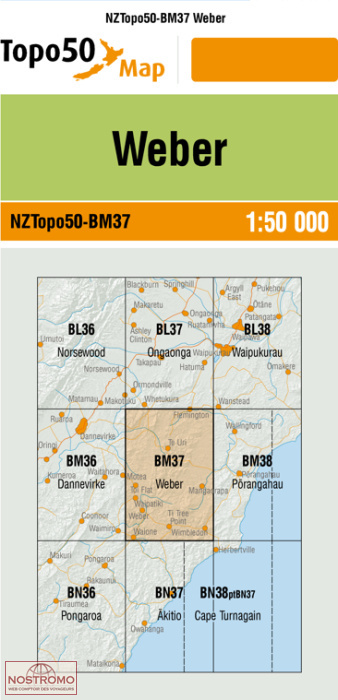 BM37 WEBER | carte topographique LINZ