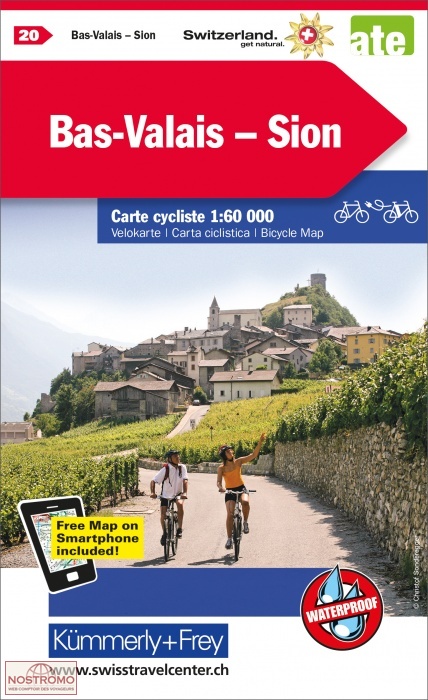 20 BAS VALAIS - SION | Kummerly+Frey cycling map