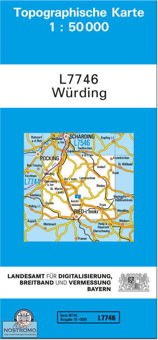 L7746 WÜRDING | carte topographique LDBV