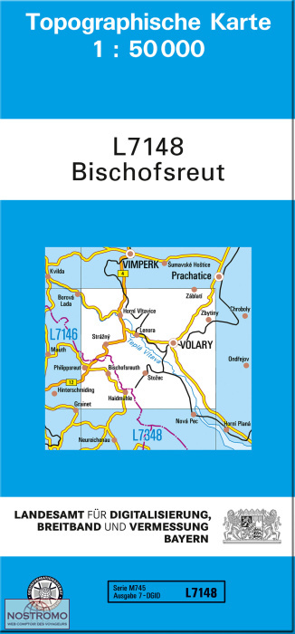 L7148 BISCHOFSREUT | carte topographique LDBV