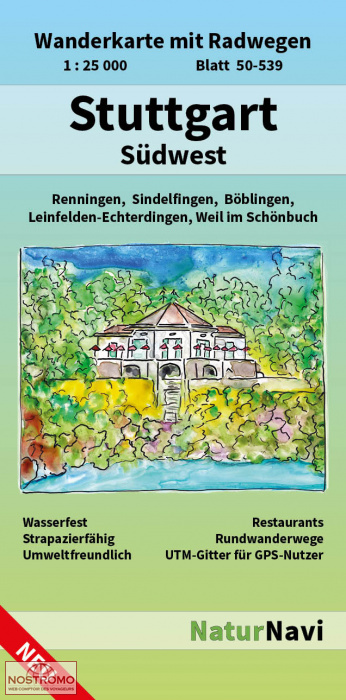 STUTTGART SÜDWEST | NaturNavi hiking map
