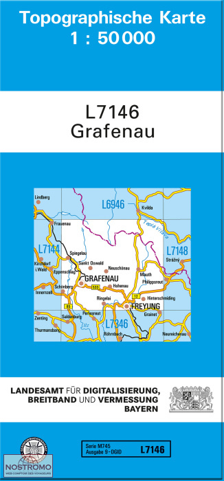 L7146 GRAFENAU | carte topographique LDBV