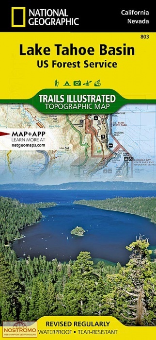 LAKE TAHOE BASIN | National Geographic hiking map