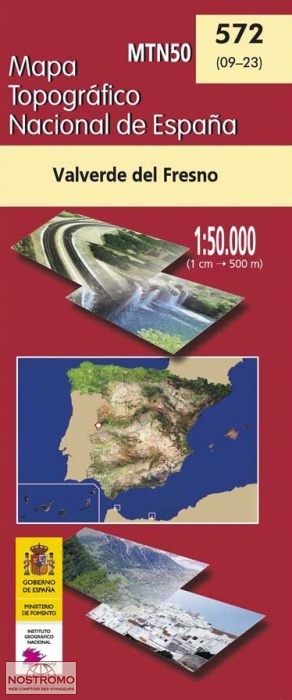 572 VALVERDE DEL FRESNO | carte topographique CNIG