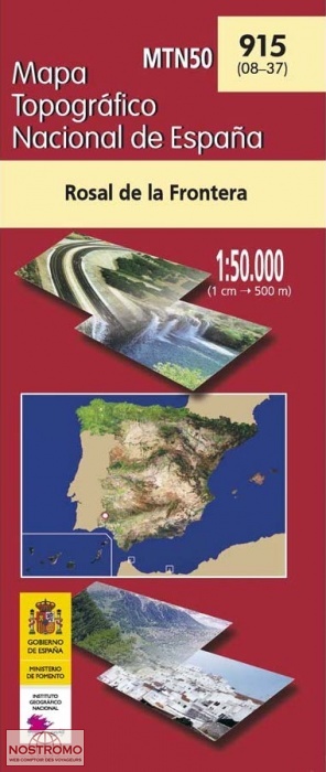 0915 ROSAL DE LA FRONTERA | carte topographique CNIG