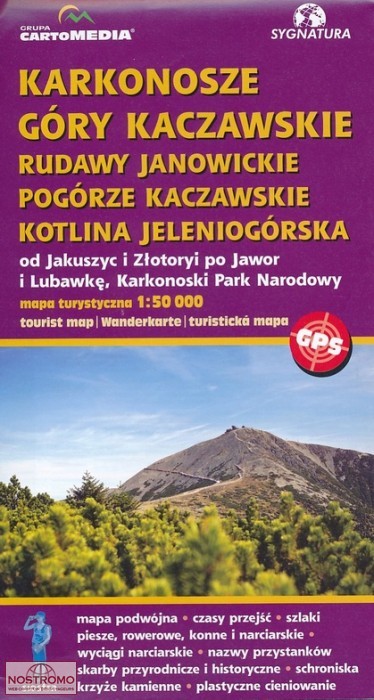 KARKONOSZE - GORY KACZAWSKIE | Cartomedia hiking map