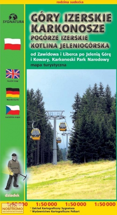 GÓRY IZERSKIE - KARKONOSZE | Cartomedia hiking map