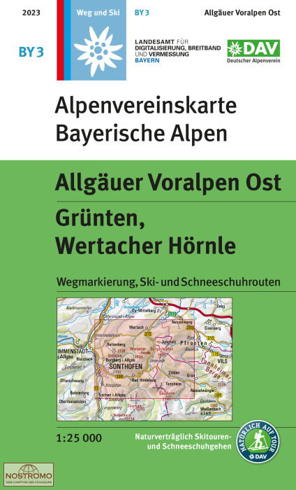 BY03 ALLGÄUER VORALPEN OST | DAV Alpenverein hiking map
