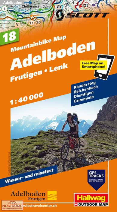 ADELBODEN 18 | carte de VTT Hallwag