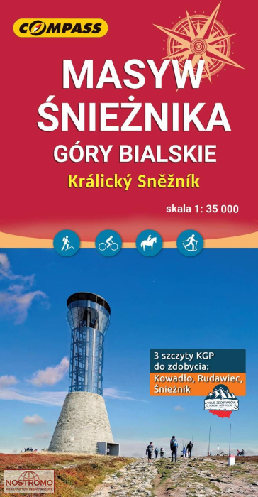 MASYW ŚNIEŻNIKA - GÓRY BIALSKIE | carte de randonnée Compass