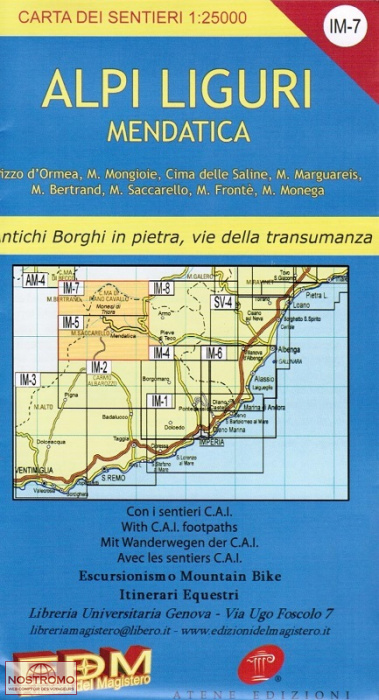 IM 7 - ALPI LIGURE MENDATICA | Magistero hiking map