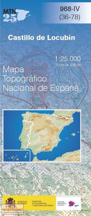 0968-4 CASTILLO DE LOCUBÍN | carte topographique CNIG