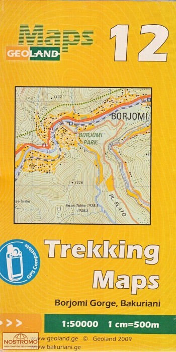 12 BORJOMI GORGE - BAKURIANI | Geoland hiking map