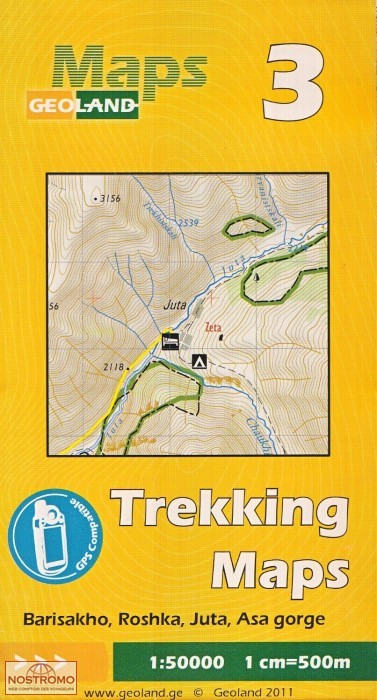03 BARISAKHO - ROSHKA - JUTA - ASA GORGE | Geoland hiking map
