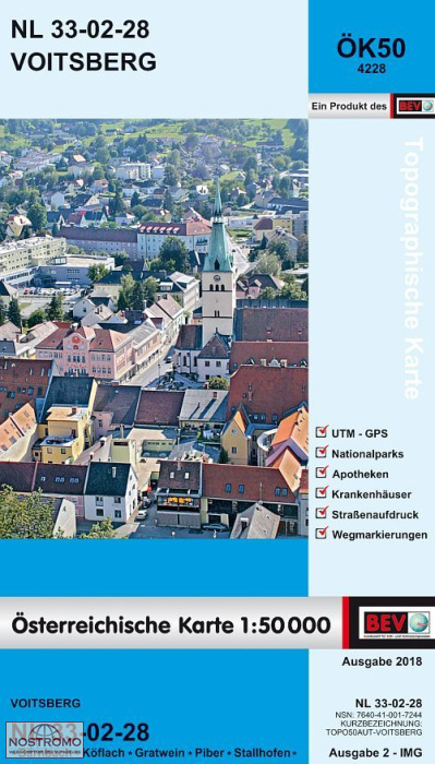 4228 VOITSBERG | carte topographique BEV
