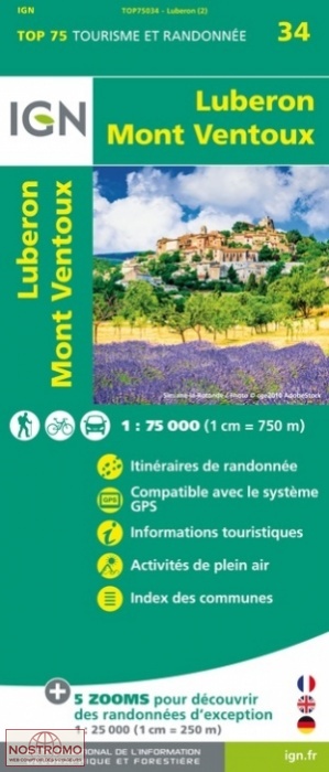 LUBERON - MONT VENTOUX 34 | IGN travel map