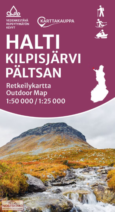 HALTI - KILPISJÄRVI - PÄLTSAN | Karttakauppa hiking map