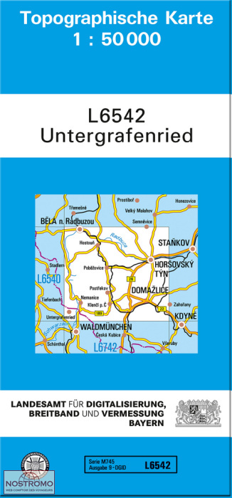 L6542 UNTERGRAFENRIED | carte topographique LDBV